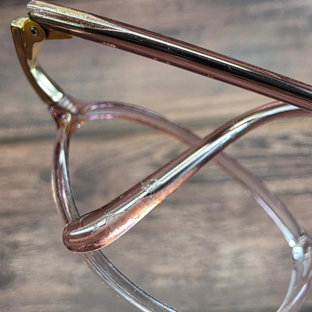 Silhouette SPX M1954 Eyeglasses Pink Brown Cat Eye Frames Austria 49-16-130 6053